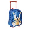 Schulrucksack mit Rädern Sonic Blau 25 x 31 x 10 cm