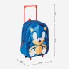 Schulrucksack mit Rädern Sonic Blau 25 x 31 x 10 cm