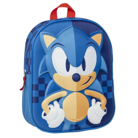 Schulrucksack Sonic Blau 25 x 31 x 10 cm