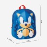 Schulrucksack Sonic Blau 25 x 31 x 10 cm