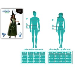 Verkleidung für Erwachsene Hexe XS/S