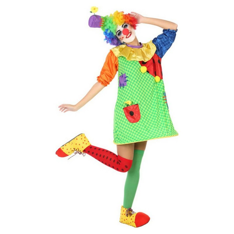 Verkleidung für Erwachsene Clown Bunt Zirkus (2 Stücke)