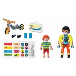 Playset Playmobil City Life - Paramedic with Patient 71245 15 Stücke