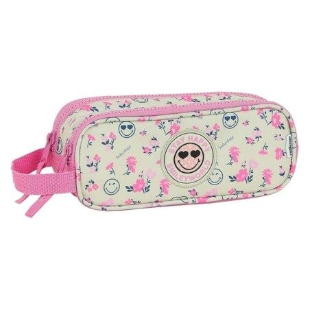 Allzwecktasche Smiley World Garden Rosa Weiß (21 x 8 x 6 cm)