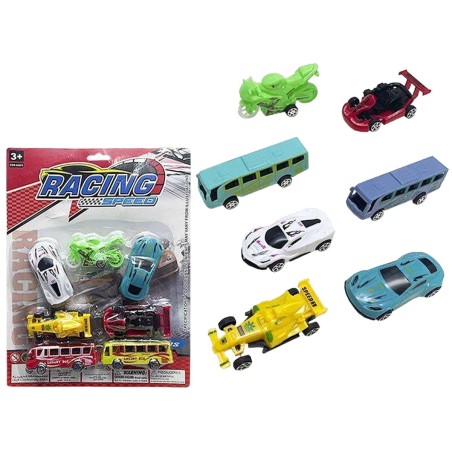 Spielset Fahrzeuge Racing Speed 7 Stücke