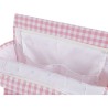 Organizer-Tasche für Kinderwagen Mi bollito Rosa Vichy 10 x 35 x 35 cm