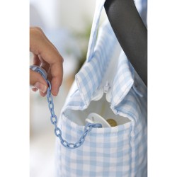 Organizer-Tasche für Kinderwagen Mi bollito Blau Vichy 10 x 35 x 35 cm