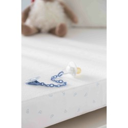 Kinderbett-Matratzenbezug Mi bollito Weiß 1 x 70 x 140 cm Wasserfest