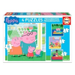 Set mit 4 Puzzeln Peppa Pig... (MPN )