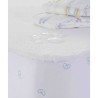 Kinderbett-Matratzenbezug Mi bollito Weiß 1 x 60 x 120 cm Wasserfest