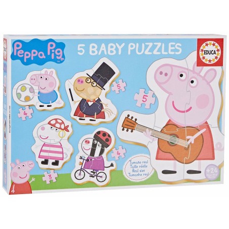 Set mit 5 Puzzeln Peppa Pig Baby