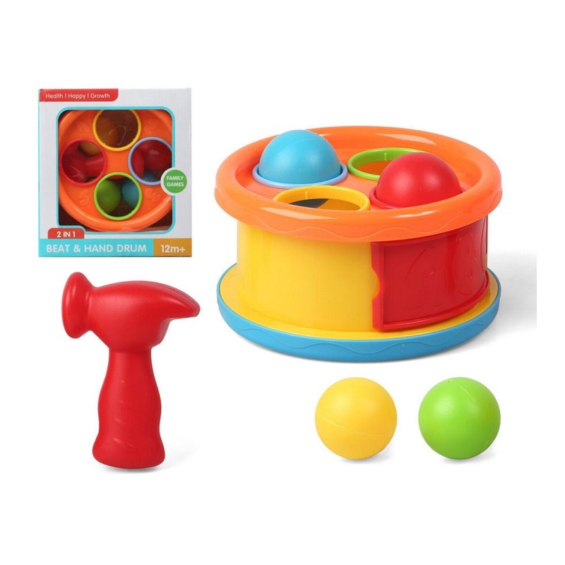 Spiel Kindererziehung Beat & Hand Drum Kunststoff (20 x 18,5 cm)