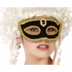 Augenmaske Schwarz Gold Venezianisch
