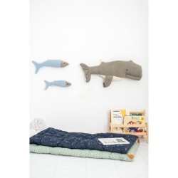Plüschtier Crochetts OCÉANO Blau Wal Fische 29 x 84 x 14 cm 3 Stücke