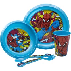 Kindergeschirr-Set Spider-Man CZ11313 Kunststoff (5 Stücke)