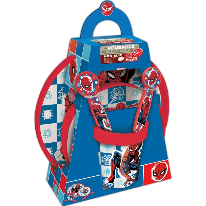 Kindergeschirr-Set Spider-Man CZ11308 Kunststoff (5 Stücke)