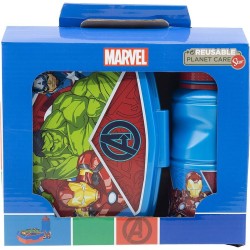 Brotzeitdose mit Flasche The Avengers CZ11275 380 ml 17 cm Kunststoff