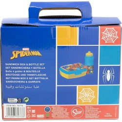 Brotzeitdose mit Flasche Spider-Man CZ11279 380 ml 17 cm Kunststoff