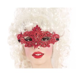 Augenmaske Venezianisch Rot Bunt