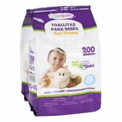 Baby-Reinigungstücher mit Creme (200 uds)