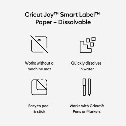 Lösliches Papier für Schneideplotter Cricut Joy