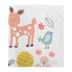 Badetuch HappyFriday Moshi Moshi Woodland Bunt 70 x 150 cm