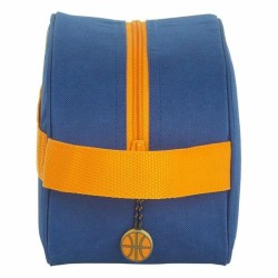 Kulturbeutel für die Schule Valencia Basket M248 Blau Orange 26 x 15 x 12 cm