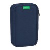 Doppel-Federtasche Benetton United Rot Weiß grün Marineblau (12.5 x 19.5 x 4 cm) (28 pcs)