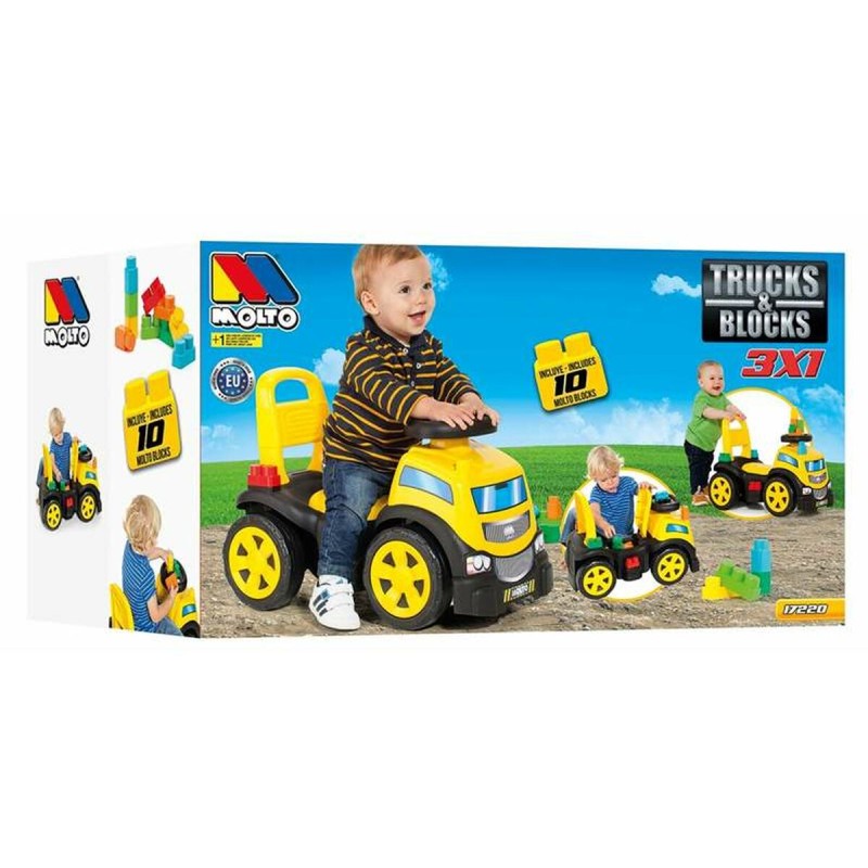 Rutschauto Moltó Trucks and blocks 89 cm