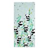 Badetuch HappyFriday Moshi Moshi Panda Garden Blue Bunt 70 x 150 cm