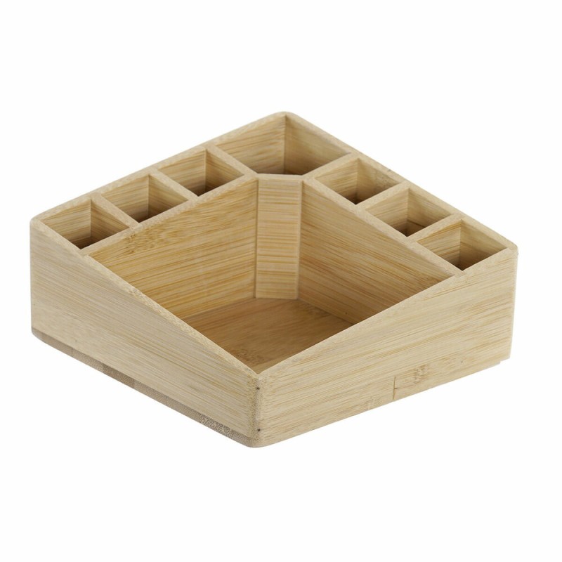 Veranstalter DKD Home Decor AS-173356 Bunt natürlich Holz Bambus 14 x 14 x 7 cm