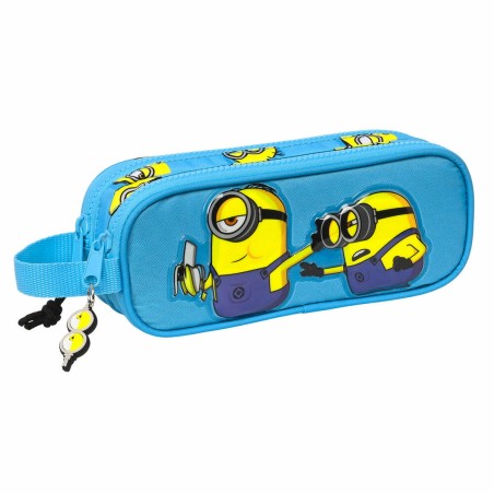 Zweifaches Mehrzweck-Etui Minions Minionstatic Blau (21 x 8 x 6 cm)