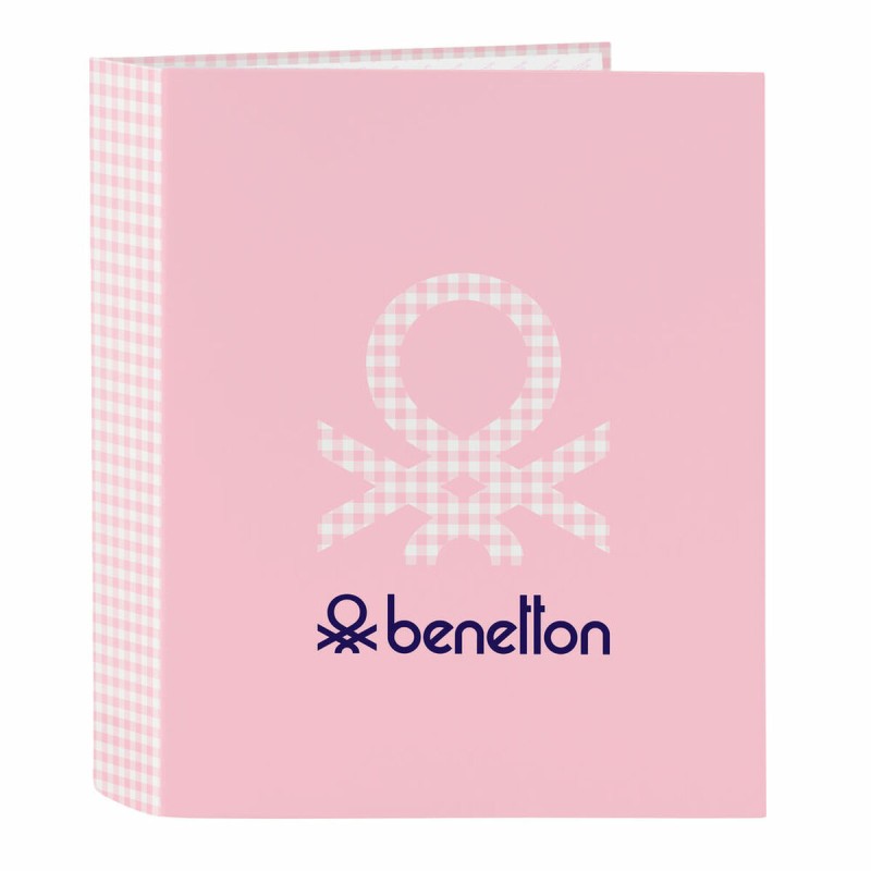 Ringbuch Benetton Vichy Rosa A4 27 x 33 x 6 cm