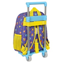 Schulrucksack mit Rädern SuperThings Guardians of Kazoom Lila Gelb (27 x 33 x 10 cm)