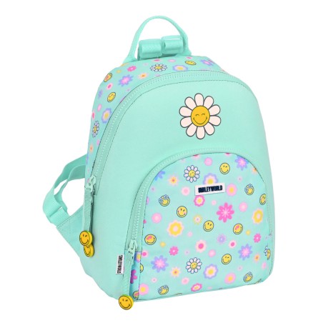 Kinderrucksack Smiley Summer fun Mini türkis (25 x 30 x 13 cm)