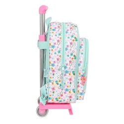 Schulrucksack mit Rädern Peppa Pig Cosy corner Blau 26 x 11 x 67 cm