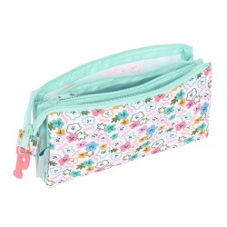 Dreifaches Mehrzweck-Etui Peppa Pig Cosy corner Hellblau (22 x 12 x 3 cm)