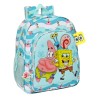 Schulrucksack Spongebob Stay positive Blau Weiß 32 x 38 x 12 cm