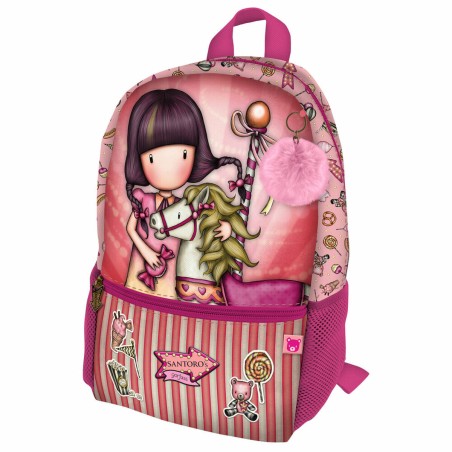 Schulrucksack Gorjuss Carousel Lachsfarben 26 x 34 x 11.4 cm