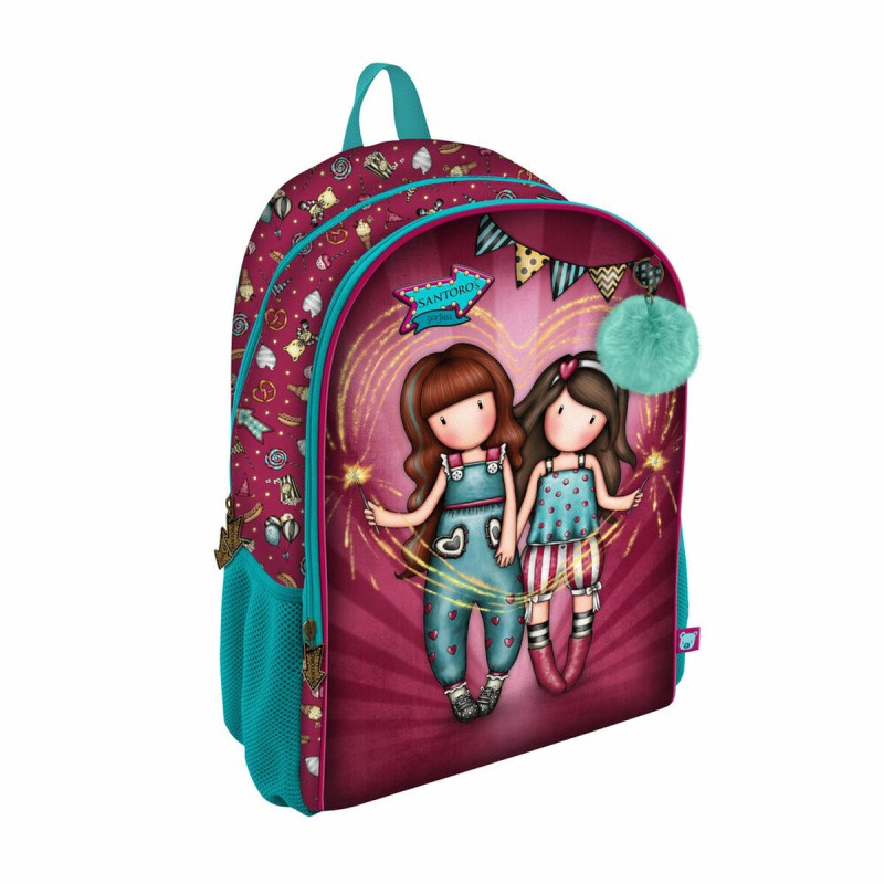 Schulrucksack Gorjuss Fireworks Granatrot 31.5 x 44 x 22.5 cm