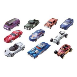 Spielset Fahrzeuge Hot Wheels Metall (10 Pcs)