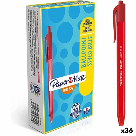 Stift Paper Mate Inkjoy 20 Stücke Rot 1 mm (36 Stück)