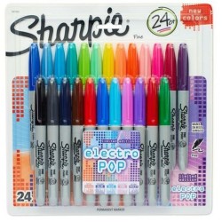 Marker-Set Sharpie Electro Pop Bunt 24 Stücke 1 mm (6 Stück)