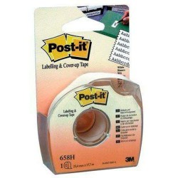 Klebeband Post-it 658H Weiß 25,4 mm x 17,7 m (12 Stück)