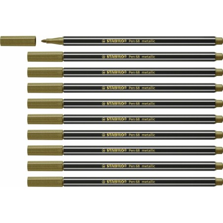 Filzstifte Stabilo Pen 68 metallic (10 Stücke)