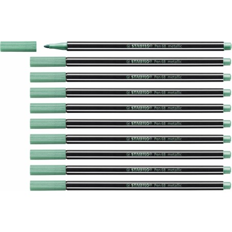 Filzstifte Stabilo Pen 68 metallic (10 Stücke)