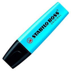 Textmarker Stabilo Boss Blau (10 Stück) (1 Stück)