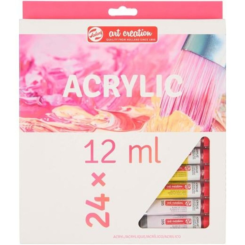 Malerei-Set Talens Art Creation Acryl-Gemälde 24 Stücke Bunt 12 ml