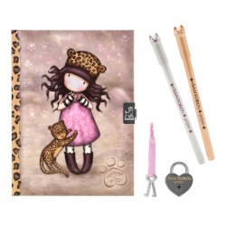 Tagebuch mit Zubehör Gorjuss Purrrrrfect love Leopard 25 x 25 x 2.8 cm