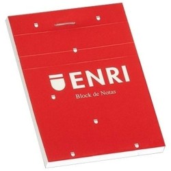 Schein Notizblock ENRI Rot A4 80 Blatt (5 Stück)